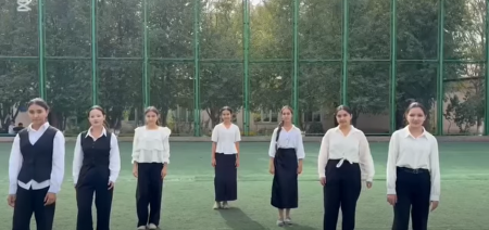 «Ұстазға алғыс» атты апталық барысында өткізілген челлендж